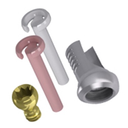 MTEG15SF KIT PILIER EXTRAGRADE EN TITANE COUDÉ A 15° Ø 4,0mm