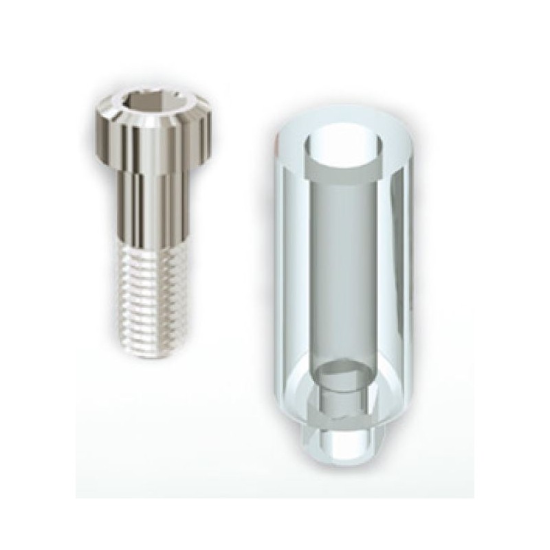 108AVB45 - Pilier Calcinable Screw vent Anti Rotationnel avec vis en titane de 3.75 mm - 4 mm de diamètre
