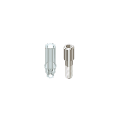 108AVB45 - PILIER CALCINABLE NON ROTATIF AVEC VIS EN TITANE POUR IMPLANT SCREW VENT Ø 4,5mm