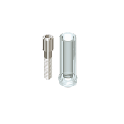 Pilier Calcinable Branemark Rotationnel avec vis en titane 3.75 mm - 4 mm de diamètre