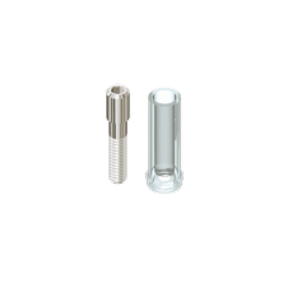 Pilier Calcinable Branemark Rotationnel avec vis en titane de 3.75 mm - 4 mm de diamètre